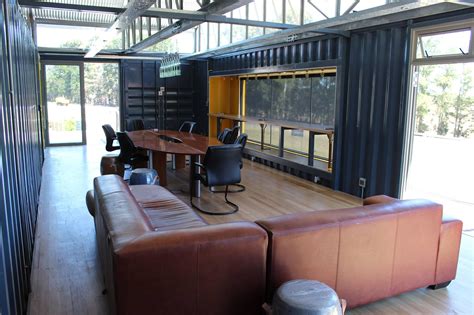 Shipping Container Office Interior | Container house, Container house ...