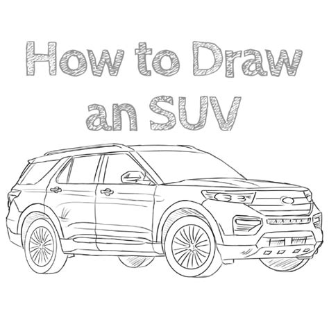 How to Draw an SUV - How to Draw Easy