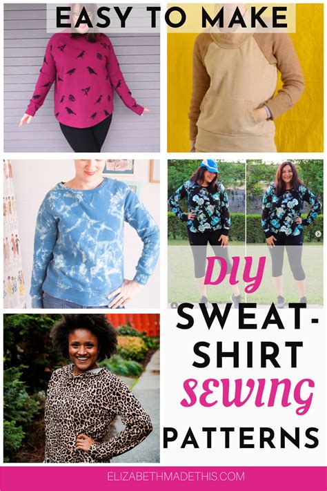 10 Sweatshirt sewing patterns to sew up now - Elizabeth Made This