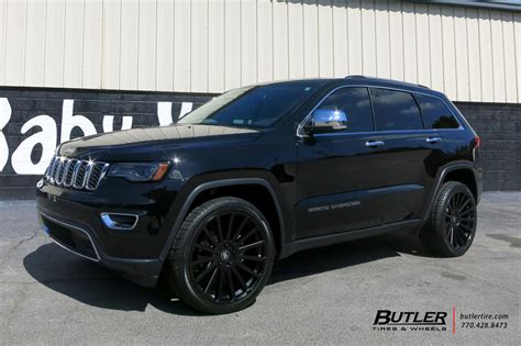 Jeep Grand Cherokee with 22in Black Rhino Spear Wheels exclusively from Butler Tires and Wheels ...