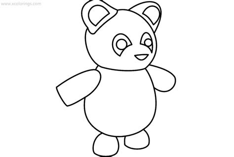 Roblox Adopt Me Coloring Pages Panda - XColorings.com | Animal coloring ...