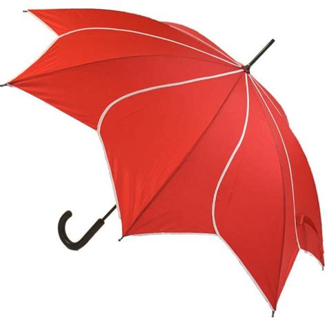 Petal Swirl Red Flower Umbrella - Umbrellas from Umbrella Heaven