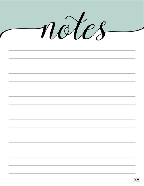 Free And Customizable Notes Templates, 53% OFF