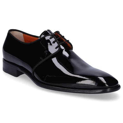 Santoni Leather Business Shoes Derby 14667 in Black for Men - Lyst