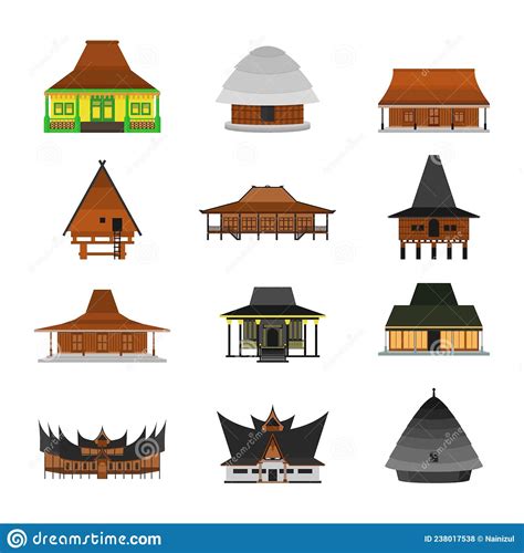 Detail Gambar Rumah Adat Minangkabau Kartun Koleksi Nomer 55