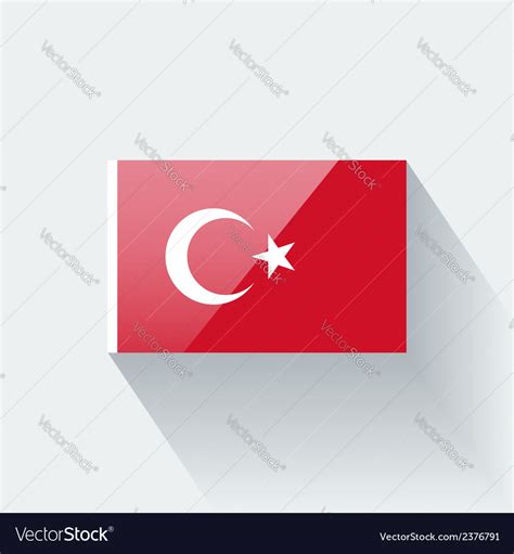 Flag turkey Royalty Free Vector Image - VectorStock