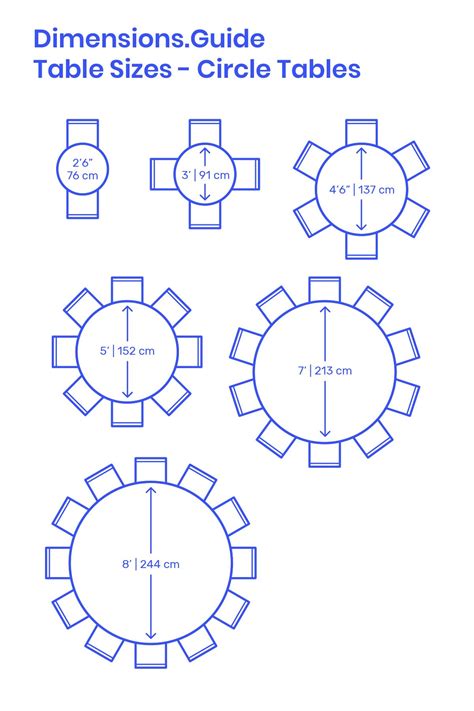 Dimensions Of Round Dining Table For 6