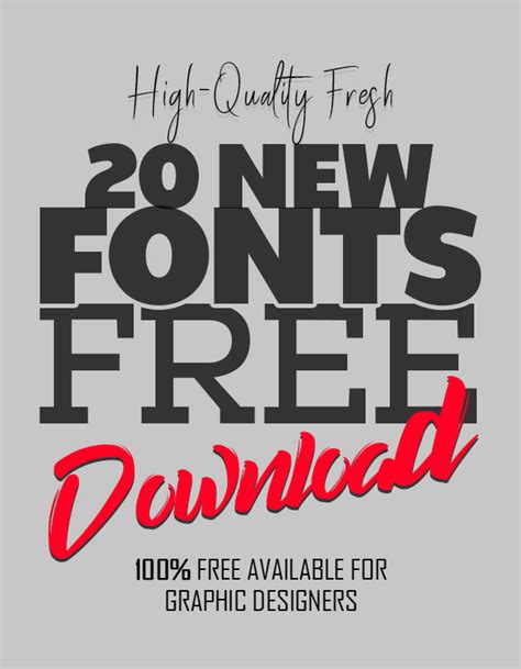 20 New Fonts Free for Graphic Designers | Fonts | Graphic Design Junction