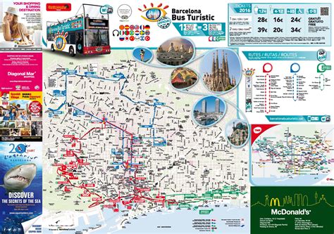 Barcelona Hop On Hop Off Bus Route Map PDF