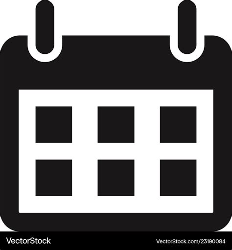 Calendar icon Royalty Free Vector Image - VectorStock