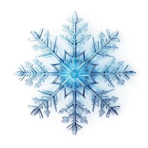 Premium AI Image | Watercolor Snowflake isolated on white background