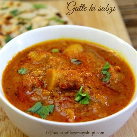 Gatte ki sabzi – Rajasthani gatte ki sabzi – Besan Gatte ki sabzi ...