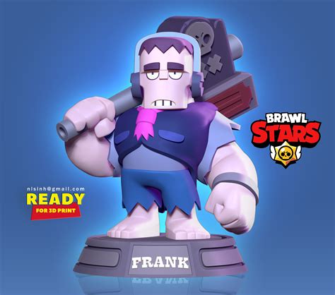 3D file Frank - Brawl Stars Fan art・3D print design to download・Cults