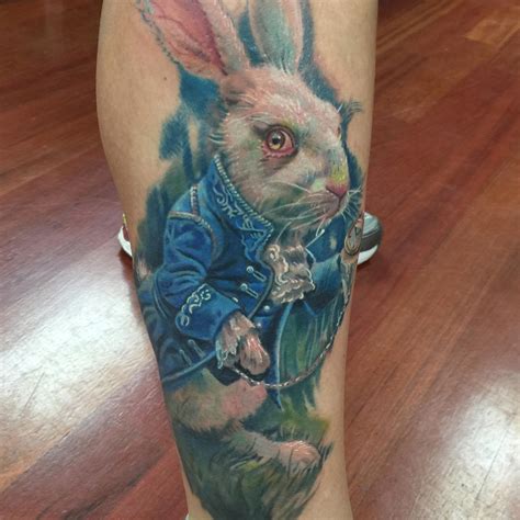 White Rabbit Tattoo by Pony Lawson by PonyLawson on DeviantArt