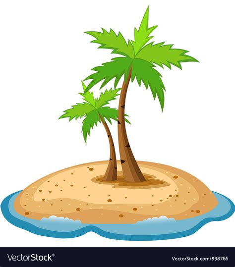 Topical island Royalty Free Vector Image - VectorStock