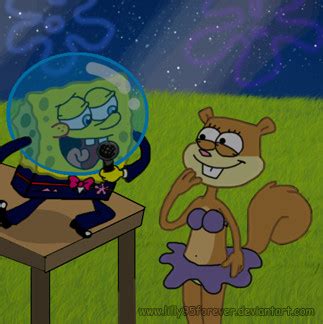 SpongeBob sing to Sandy by LillayFran on DeviantArt