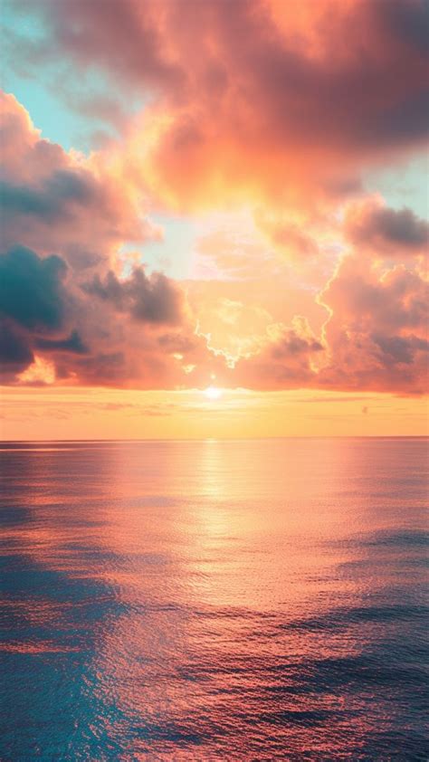 Wallpaper Sky, 4k, HD wallpaper, clouds, sunset, sunrise, water, blue, sea, Nature #589