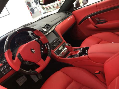 white maserati granturismo red interior - Google Search | Car Interior | Pinterest | Maserati ...