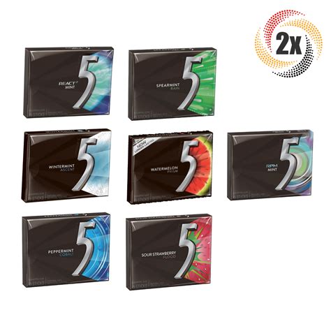 2x Packs 5 Gum Variety Pack Flavors ( 15 Sticks Per Pack ) - Walmart.com