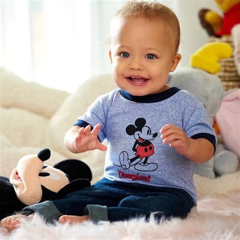 Mickey Mouse Classic Ringer T-Shirt for Baby – Disneyland – Blue ...