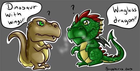 Dinosaur vs Dragon +Settling the differences+ by iSapphirus on DeviantArt