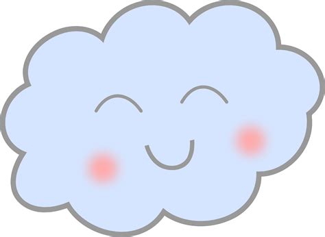 Clipart - Happy Cloud