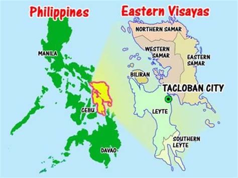 Location of Tacloban City, Leyte, Philippines Source: Tacloban Hotels ...