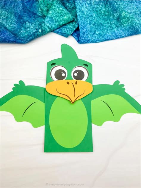 Dinosaur Puppet Craft For Kids [Free Template]