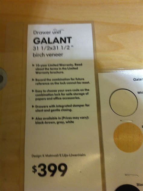 Ikea Galant drawer unit | Ikea galant, Drawer unit, Drawers