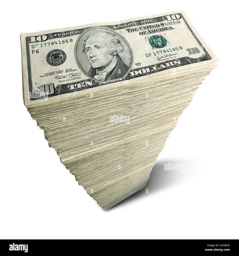 Stack of US 10 dollar bills Stock Photo - Alamy