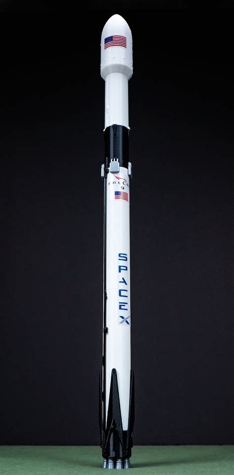 FALCON 9 Block 5 Plastic Model Rocket Spacex NASA - Etsy