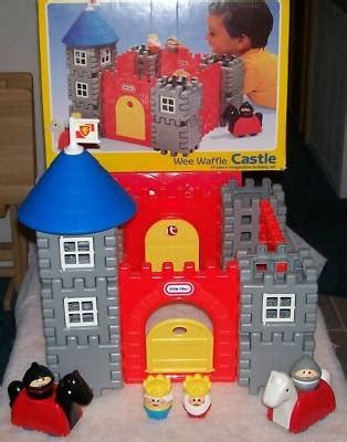 Little Tikes WEE WAFFLE CASTLE BLOCKS Set HORSES Knight | #119426706