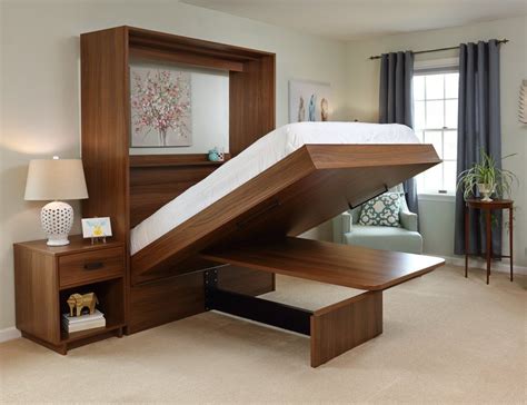 This Incredible Murphy Bed Turns Into a Desk or Dining Table When Folded Up