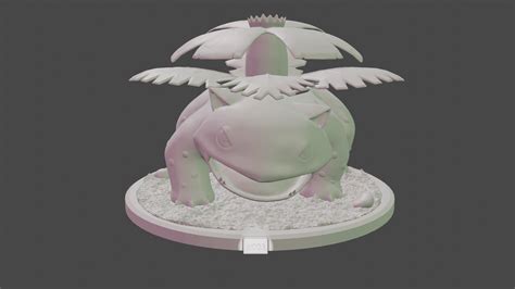 STL file VENUSAUR_Pose・Model to download and 3D print・Cults