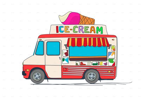 Ice Cream Truck Cartoon : Delicious Animated Food Gifs | Liferisife