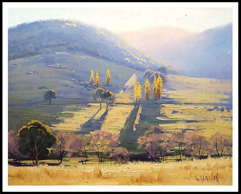 PINTURA DE PAISAJE pintura al óleo tradicional paisaje rural tarana de bellas artes por Graham ...