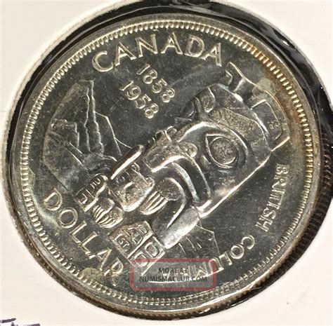 Canada Silver Dollar 1958 Elizabeth Ii Km 55