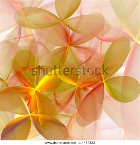 Futuristic Flowers Abstract Background Stock Illustration 114434323