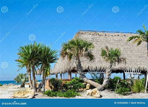 Beach Tiki Hut Bar Stock Photo - Image: 35456680