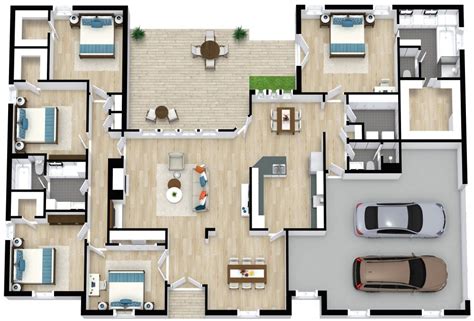 4 Bedroom House Plan With Double Garage | www.resnooze.com