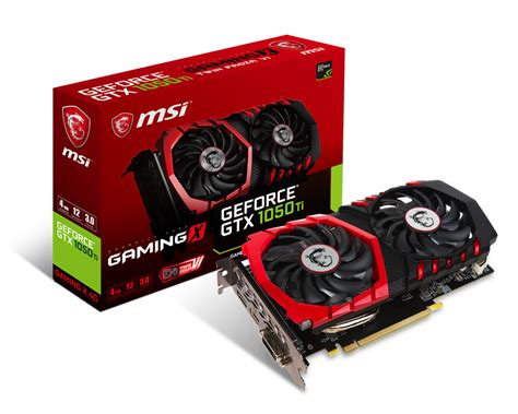 Specification GeForce GTX 1050 Ti GAMING X 4G | MSI Global - The Leading Brand in High-end ...