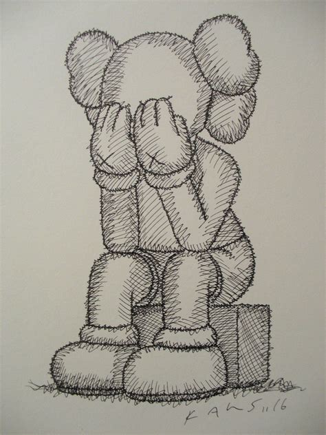 Kaws, Original, Estate, "Not a Print" drawing, painting, art, artwork ...