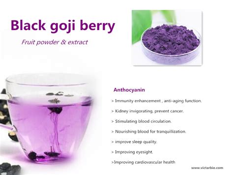 Powerful black wolfberry powder and extract for human health