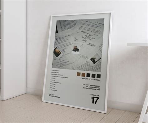 Xxxtentacion 17 Tracklist Album Cover Poster Fan Gift - Etsy