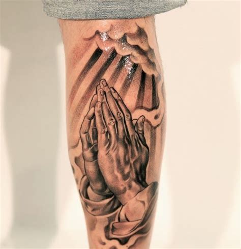 50 Wonderful Praying Hands Tattoo Ideas for Guys | Praying hands tattoo, Cool tattoos, Hand ...