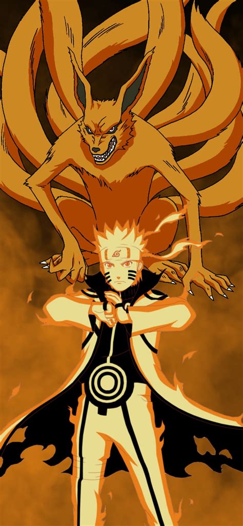 Naruto Nine Tails Chakra Mode Wallpaper