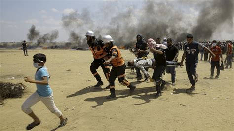 55 Palestinian protesters killed, Gaza officials say, as U.S. opens Jerusalem embassy | MPR News