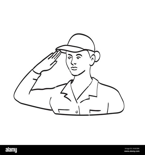 Salute the soldier Cut Out Stock Images & Pictures - Alamy