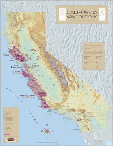 California Wine Regions - California Wine Appellation Map | Printable Maps