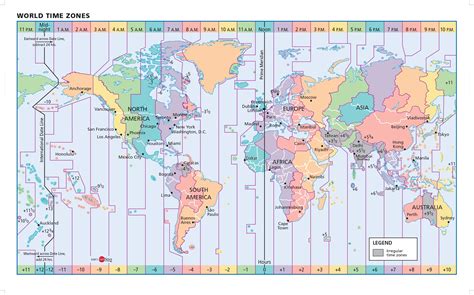 World Time Zone Wall Map by GeoNova - MapSales